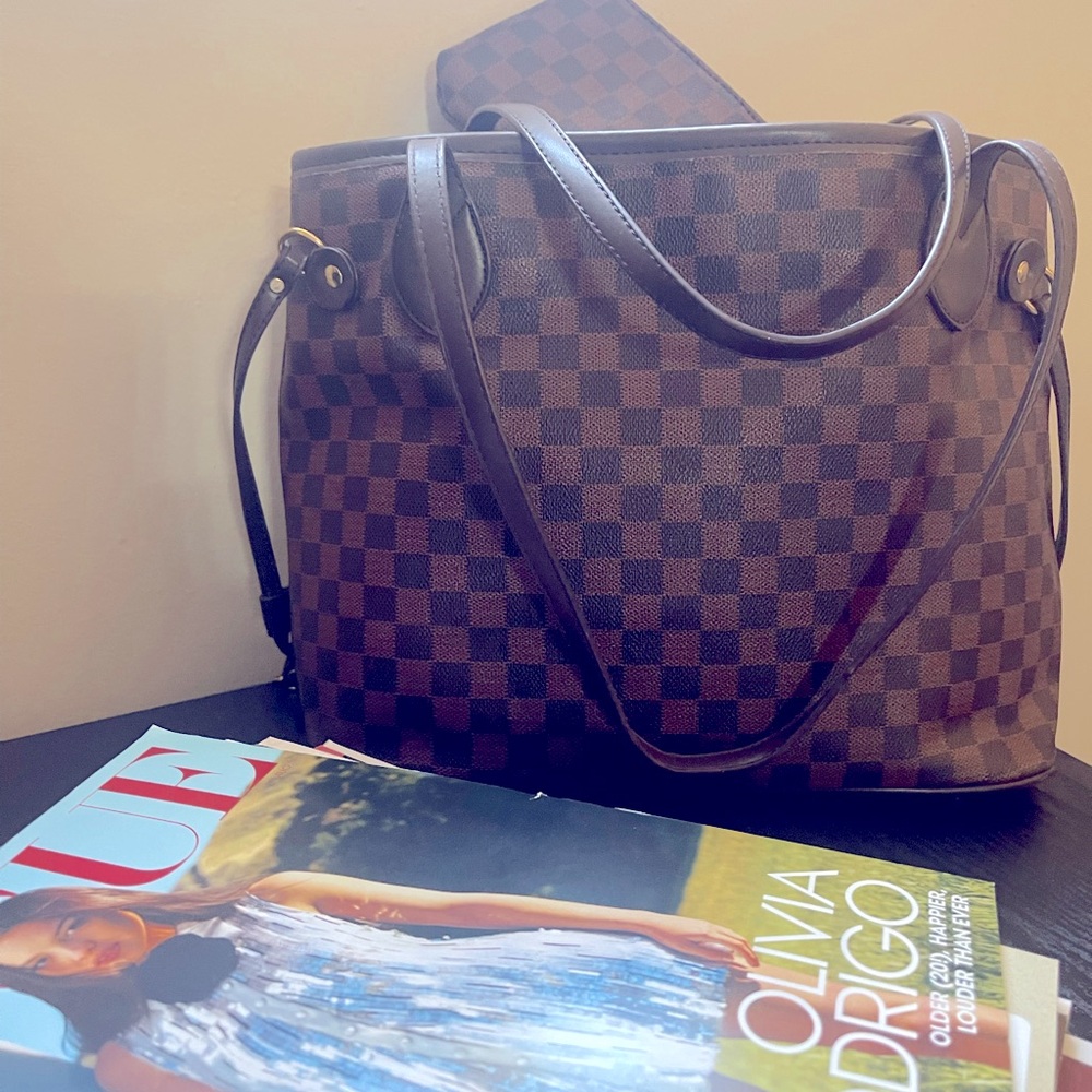 Checkered Tote Bag